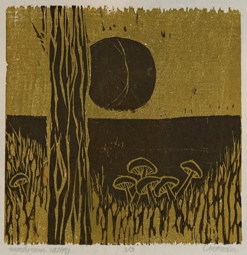 Print evenson titled - by, l.